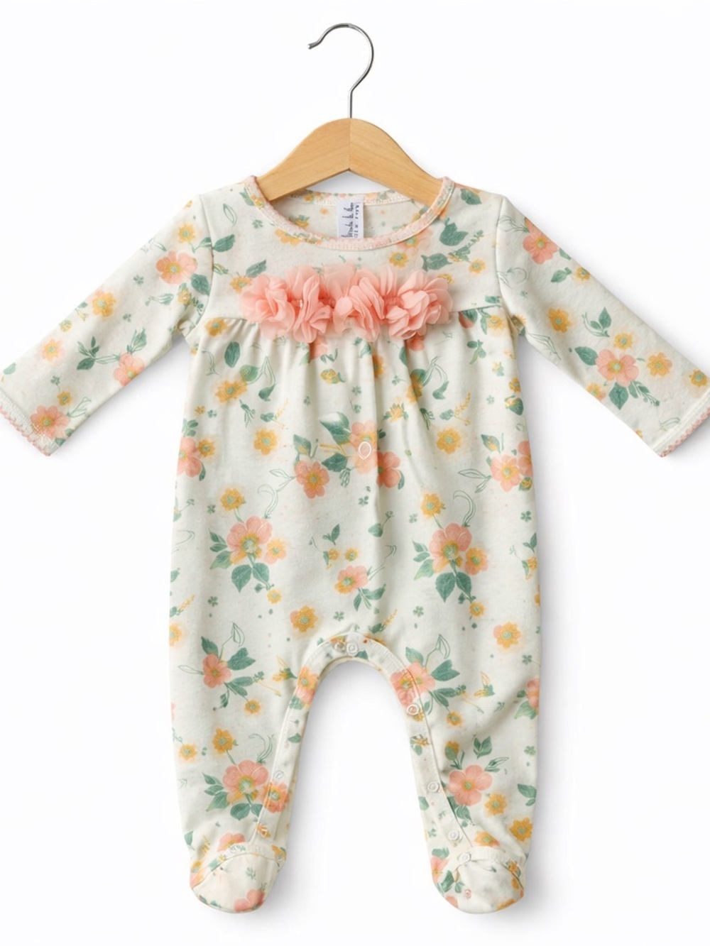 10/$15 Nicole Miller Floral Footie Pajamas Size 3-6
